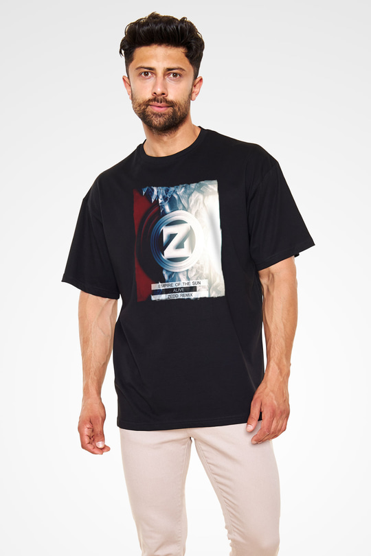 Zedd Siyah Oversize Tişört Oversize T-shirt - TişörtFabrikası