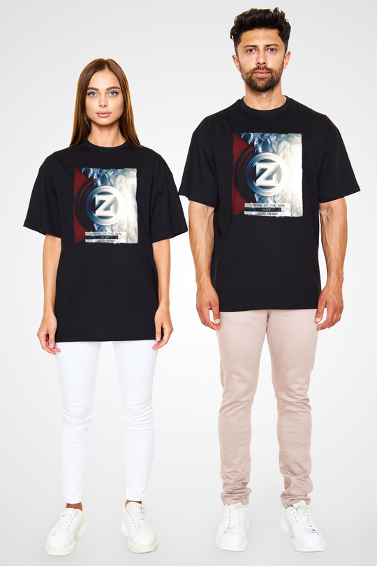 Zedd Siyah Oversize Tişört Oversize T-shirt - TişörtFabrikası