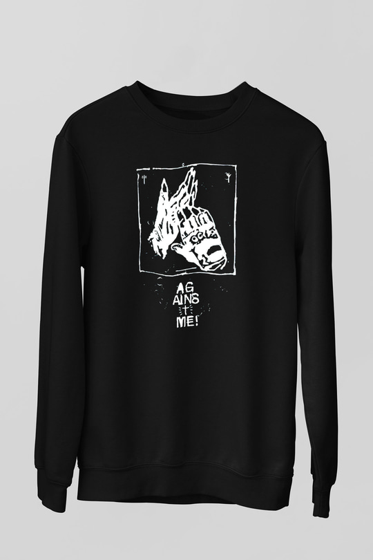  Against Me Siyah Unisex Sweatshirt