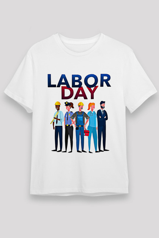 1 Mayıs Unisex Baskılı Beyaz Tişört - Tshirt
