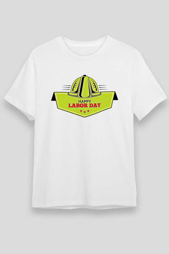 1 Mayıs Unisex Baskılı Beyaz Tişört - Tshirt