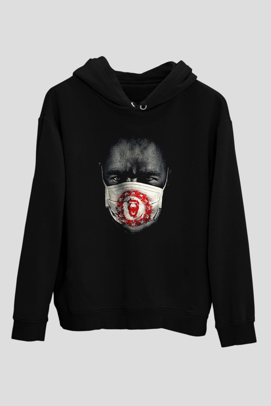 12 Maymun (12 Monkeys) Baskılı Unisex Siyah Hoodie
