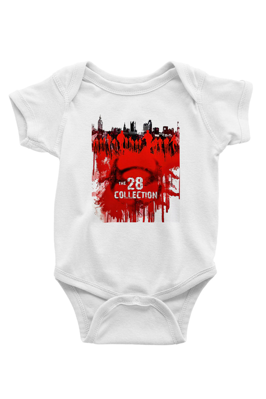 28 Days Later Baskılı Beyaz Unisex Bebek Body - Zıbın