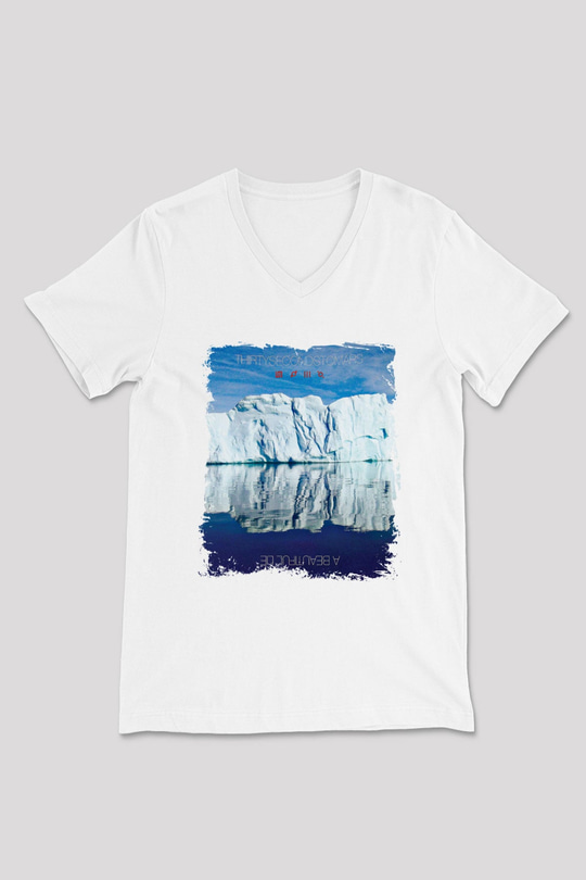 30 Seconds To Mars Baskılı Unisex Beyaz V Yaka Tişört