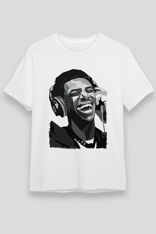 A Boosie Wit Da Hoodie Baskılı Unisex Beyaz Tişört - Tshirt