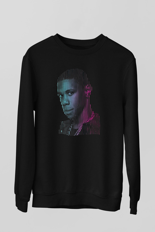 A Boosie Wit Da Hoodie Baskılı Unisex Siyah Sweatshirt
