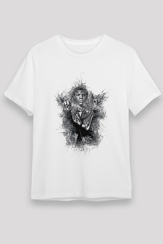 A Boosie Wit Da Hoodie Baskılı Unisex Beyaz Tişört - Tshirt