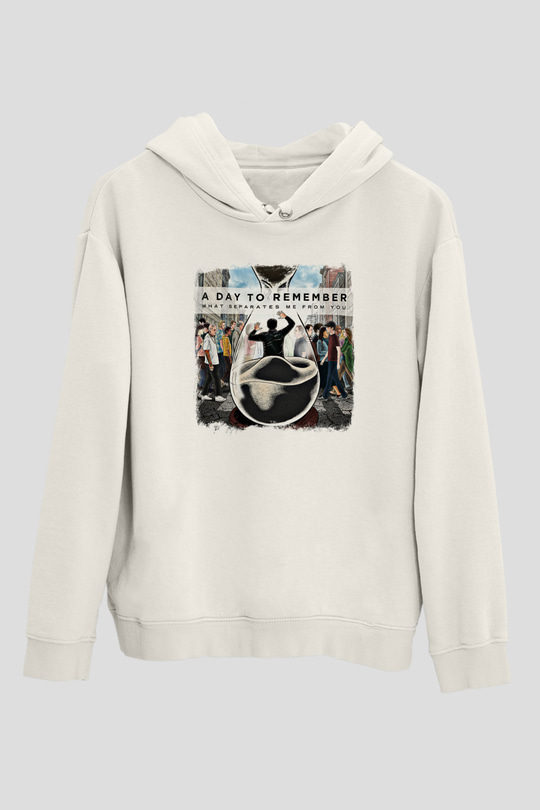 A Day to remember Baskılı Unisex Beyaz Hoodie