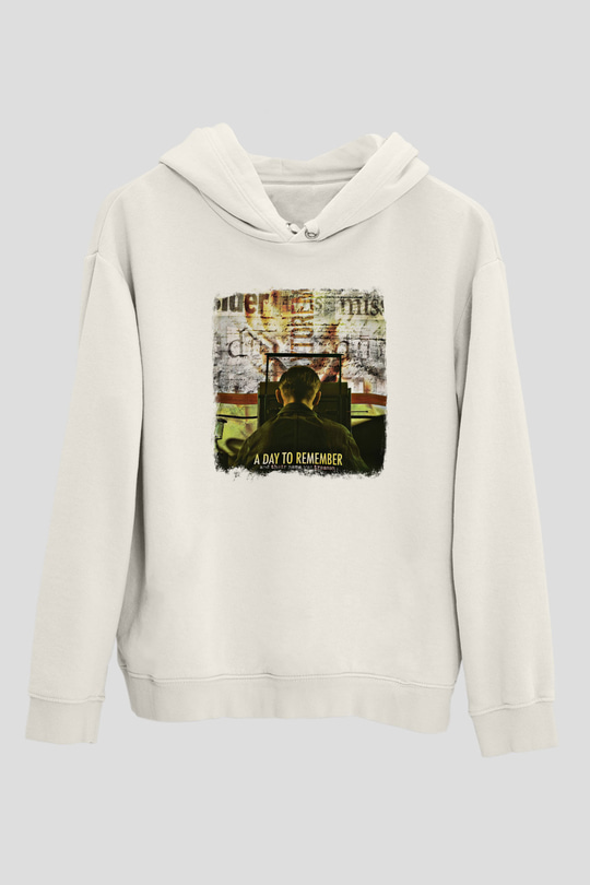 A Day to remember Baskılı Unisex Beyaz Hoodie