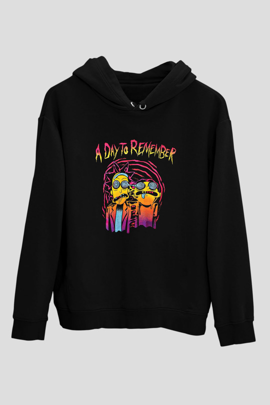 A Day to remember Baskılı Unisex Siyah Hoodie
