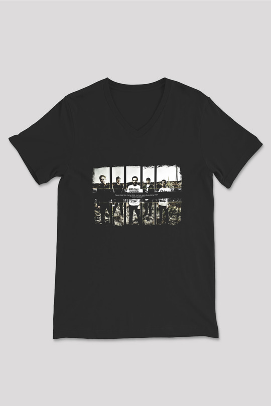 A Day to remember Baskılı Unisex Siyah V Yaka Tişört