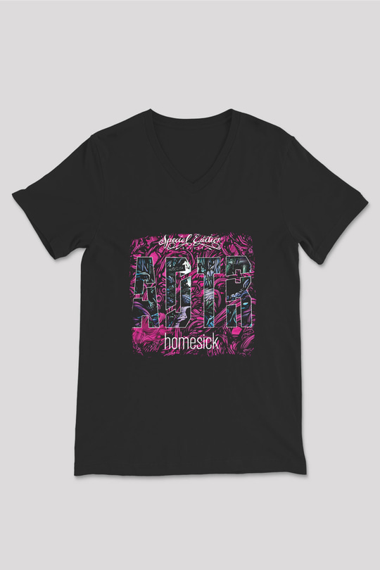 A Day to remember Baskılı Unisex Siyah V Yaka Tişört
