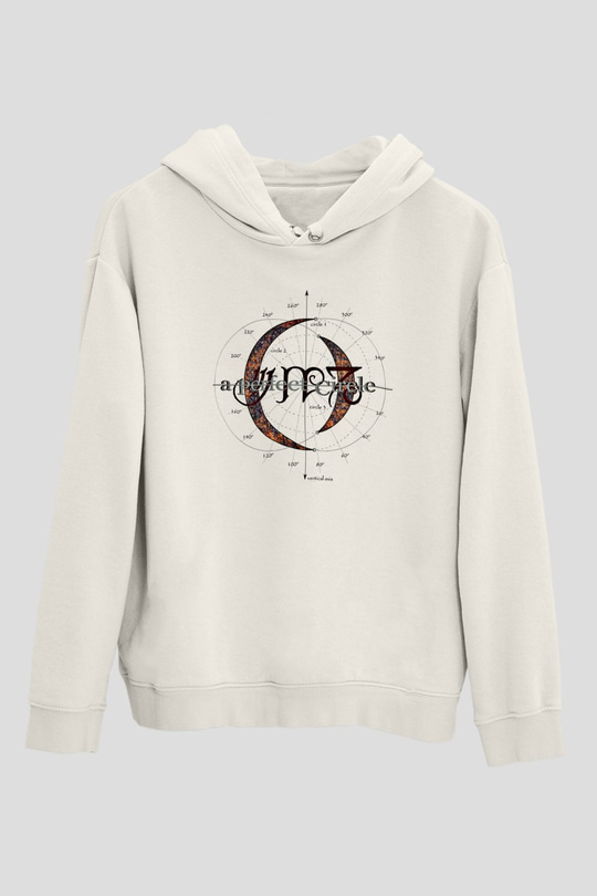 A Perfect Circle Baskılı Unisex Beyaz Hoodie