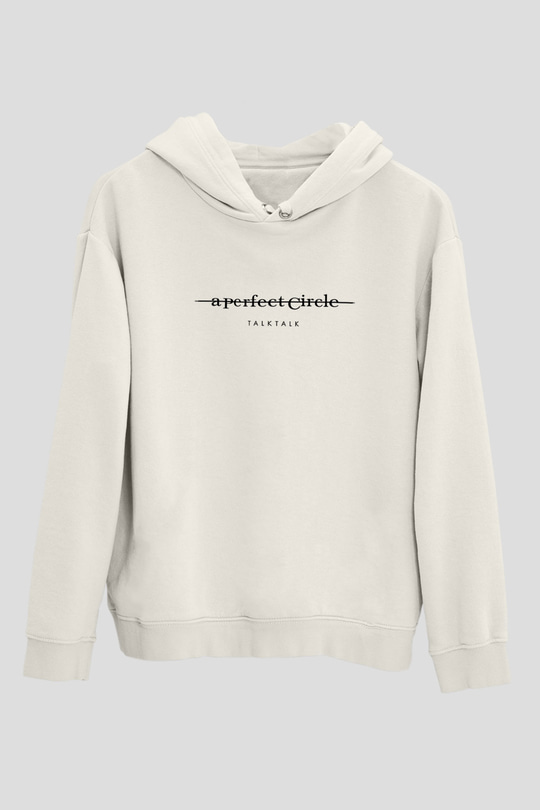 A Perfect Circle Baskılı Unisex Beyaz Hoodie