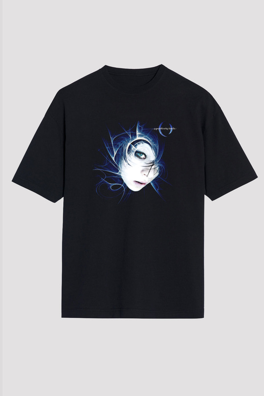 A Perfect Circle Baskılı Unisex Siyah Oversize Tişört