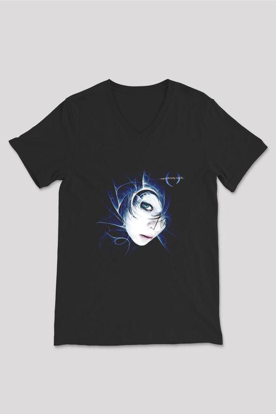 A Perfect Circle Baskılı Unisex Siyah V Yaka Tişört