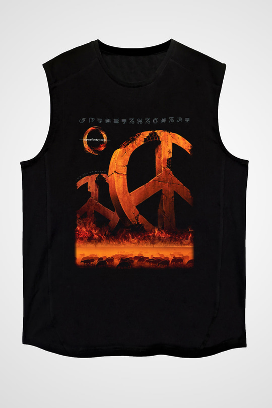 A Perfect Circle Siyah Unisex Kolsuz Tişört