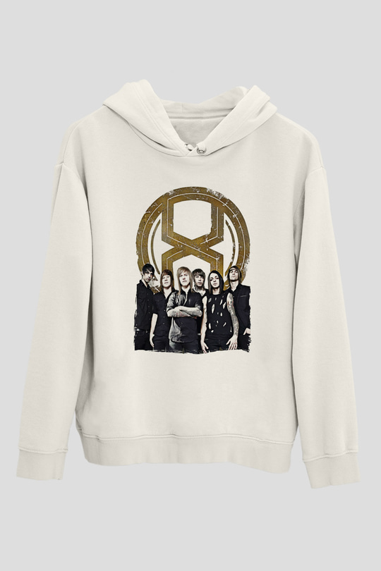 A Skylit Drive Baskılı Beyaz Unisex Kapüşonlu Sweatshirt
