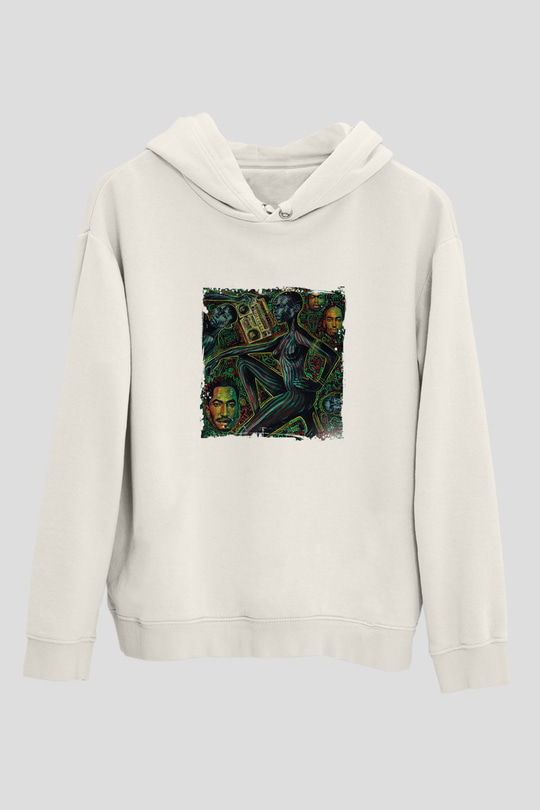 A Tribe Called Quest Baskılı Unisex Beyaz Hoodie