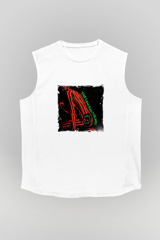 A Tribe Called Quest Baskılı Unisex Beyaz Kolsuz Tişört