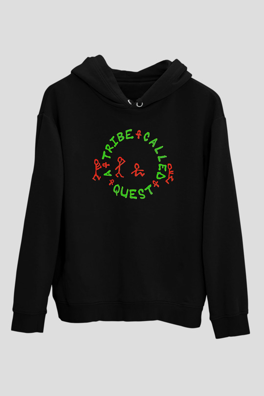 A Tribe Called Quest Baskılı Unisex Siyah Hoodie