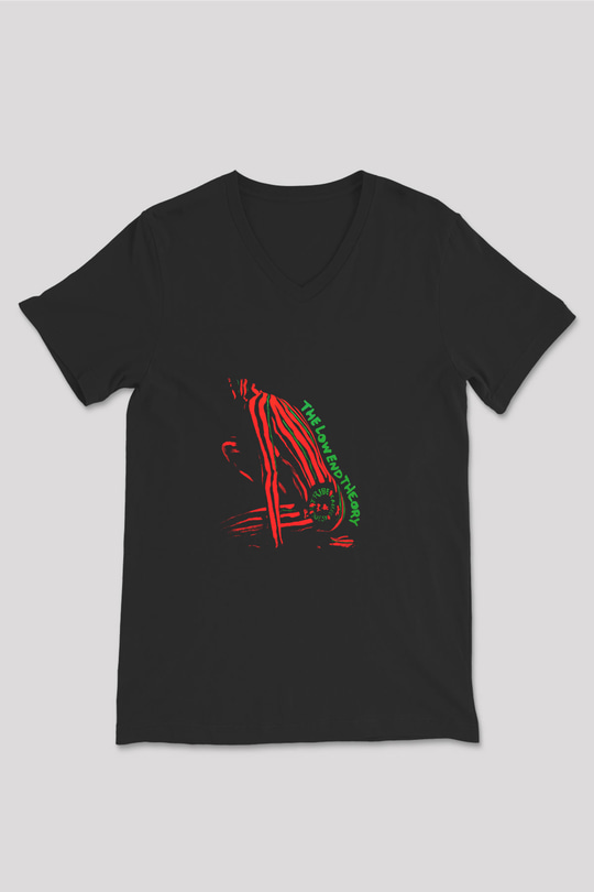 A Tribe Called Quest Baskılı Unisex Siyah V Yaka Tişört