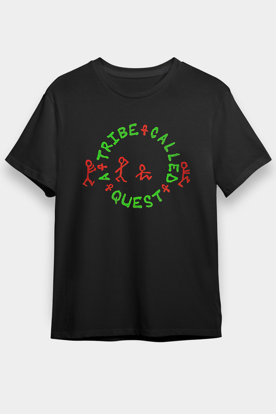 A Tribe Called Quest Baskılı Unisex Siyah Tişört - Tshirt