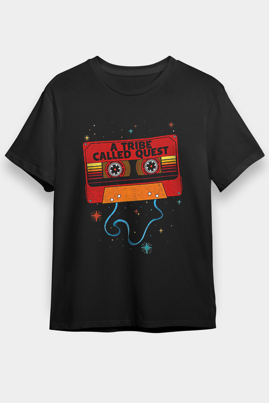 A Tribe Called Quest Baskılı Unisex Siyah Tişört - Tshirt