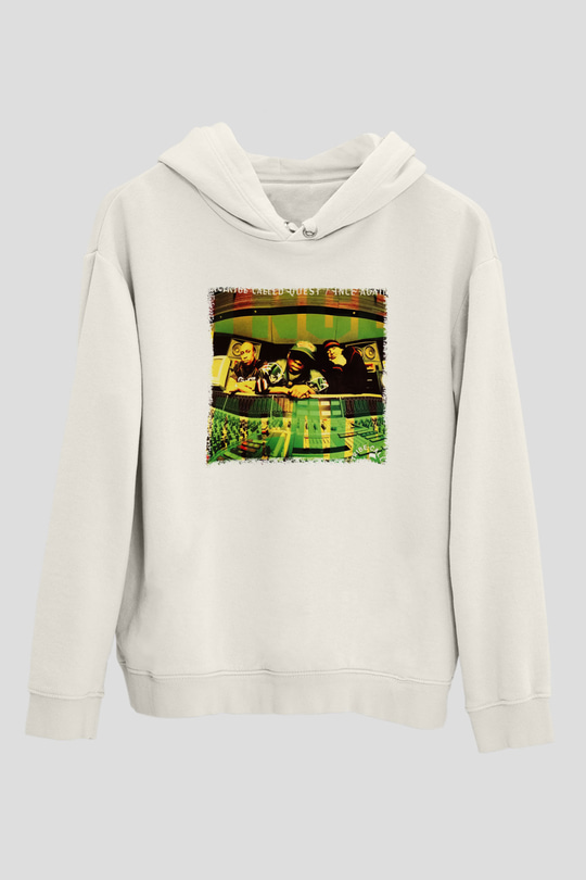 A Tribe Called Quest Beyaz Unisex Kapşonlu Sweatshirt
