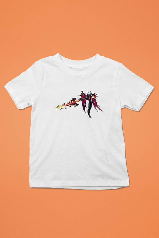 Aatrox James Baskılı Beyaz Unisex Beyaz Çocuk Tişört - Tshirt