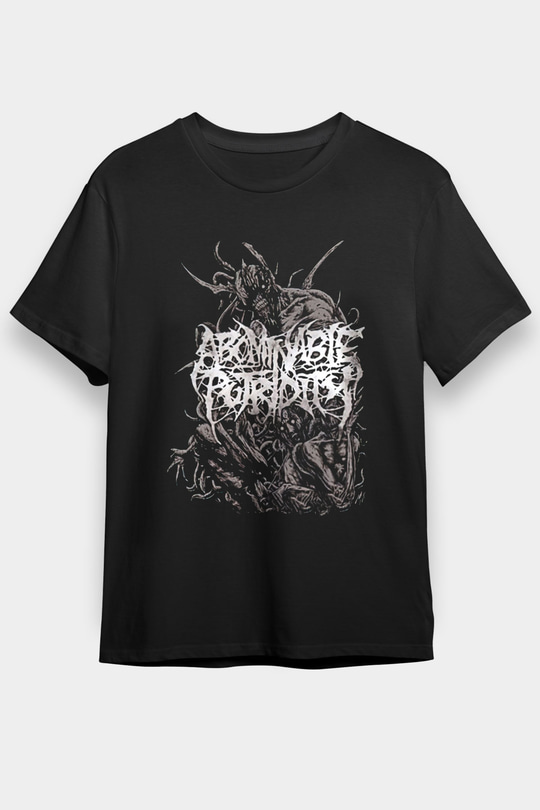 Abomindable Patrudity Baskılı Unisex Siyah Tişört - Tshirt