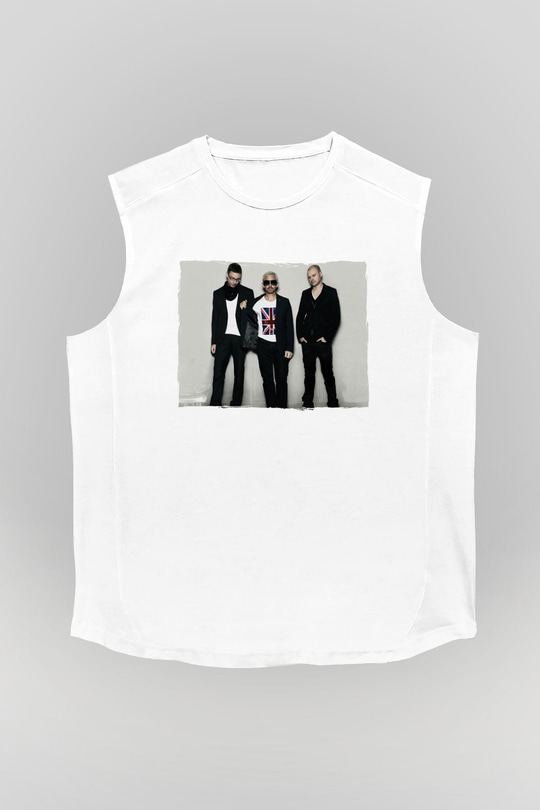 Above and Beyond Beyaz Unisex Kolsuz Tişört