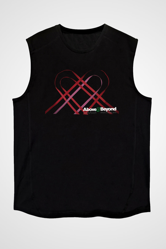 Above and Beyond Siyah Unisex Kolsuz Tişört