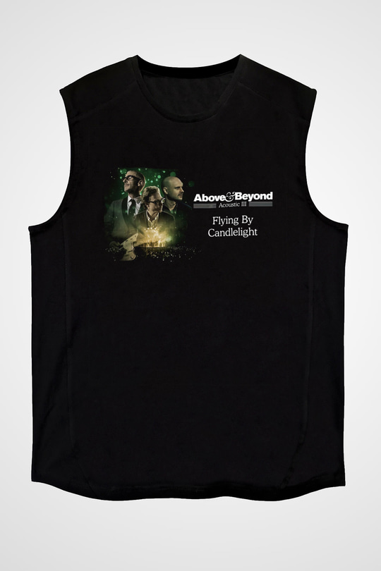 Above and Beyond Siyah Unisex Kolsuz Tişört