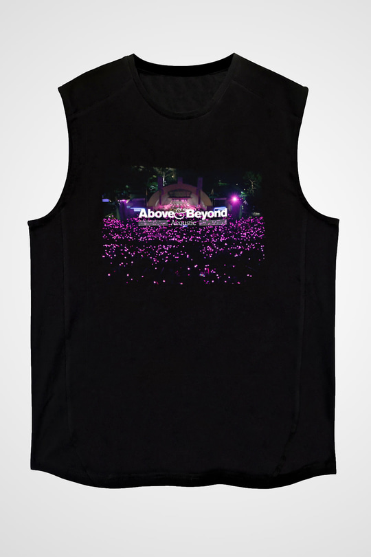 Above and Beyond Siyah Unisex Kolsuz Tişört