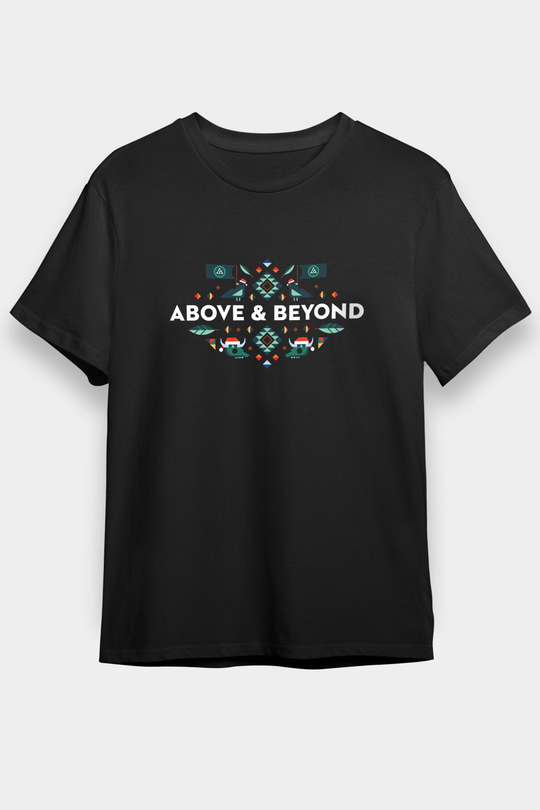 Above and Beyond Siyah Unisex Tişört T-Shirt - TişörtFabrikası