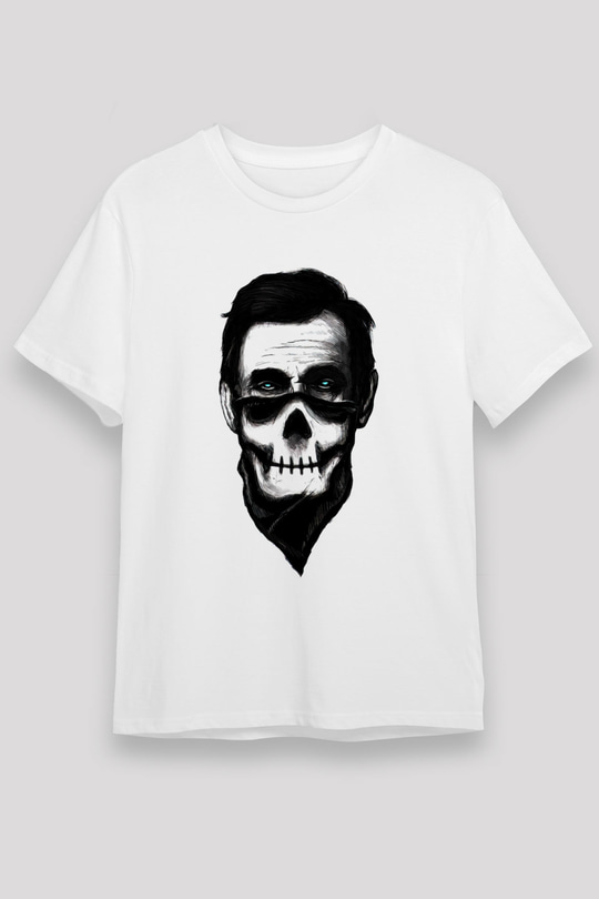 Abraham Lincoln Beyaz Unisex Tişört T-Shirt - TişörtFabrikası