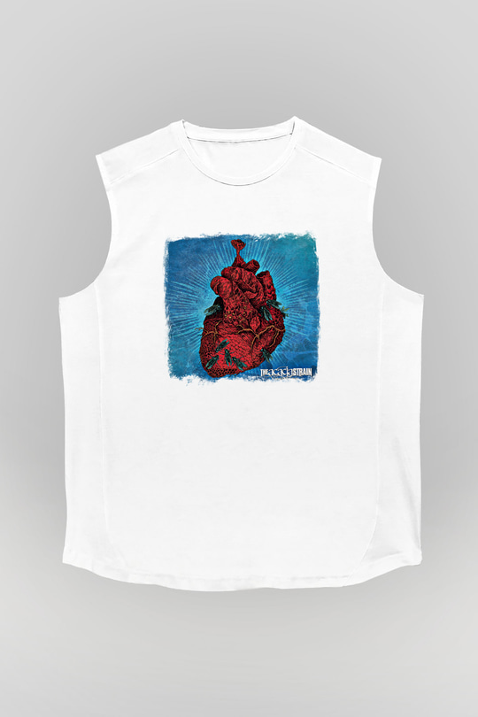 Acacia Strain Baskılı Unisex Beyaz Kolsuz Tişört