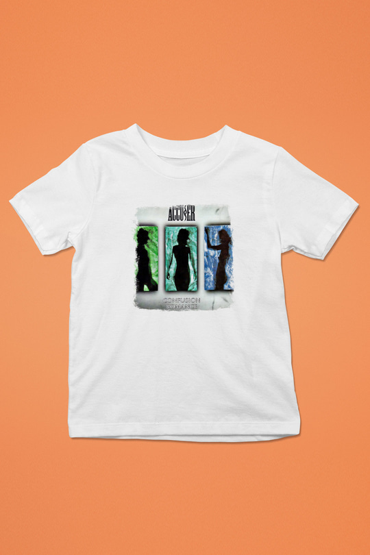 Accuser Baskılı Unisex Beyaz Çocuk Tişört