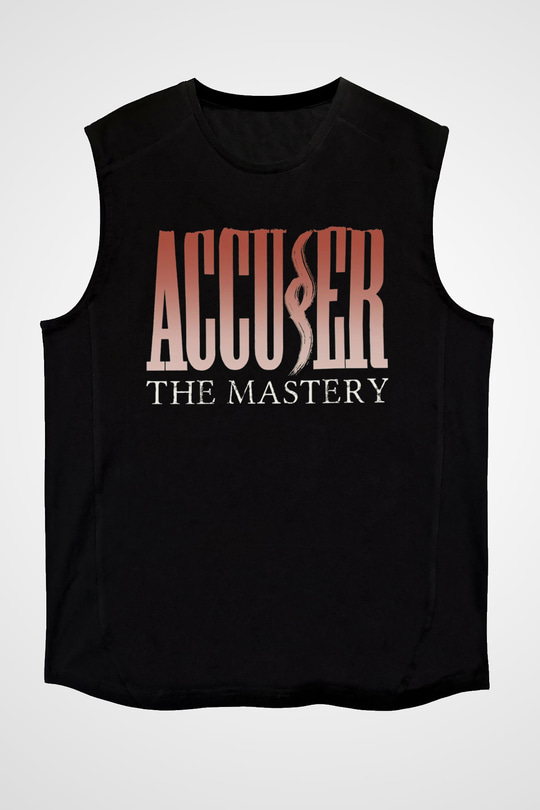 Accuser Siyah Unisex Kolsuz Tişört
