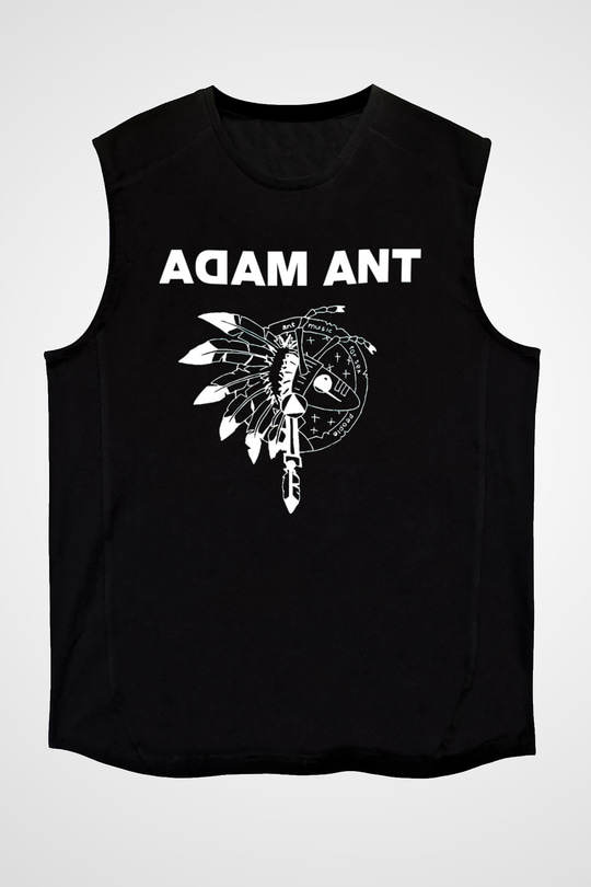 Adam Ant Siyah Unisex Kolsuz Tişört