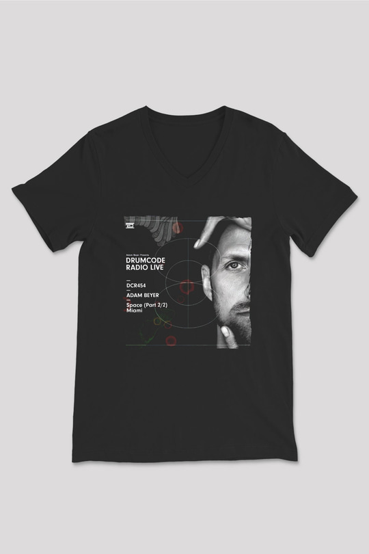 Adam Beyer Siyah Unisex V Yaka Tişört