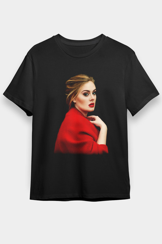 Adele Siyah Unisex Tişört T-Shirt - TişörtFabrikası