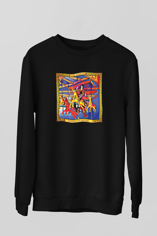 Adicts Baskılı Unisex Siyah Sweatshirt