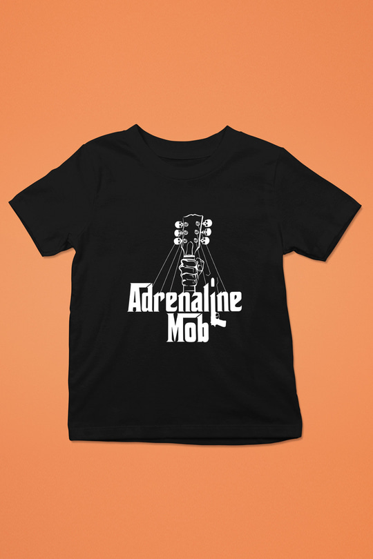 Adrenaline Mob Baskılı Unisex Siyah Çocuk Tişört