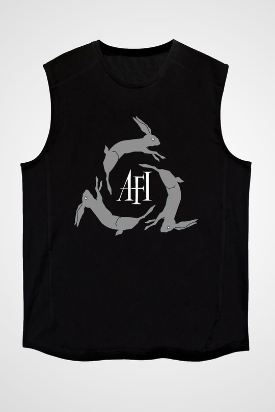 Afi Siyah Unisex Kolsuz Tişört