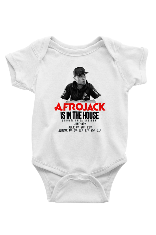 Afrojack Beyaz Bebek Body - Zıbın