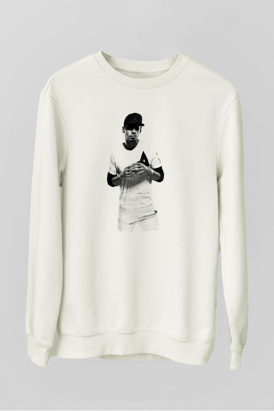 Afrojack Beyaz Unisex Sweatshirt