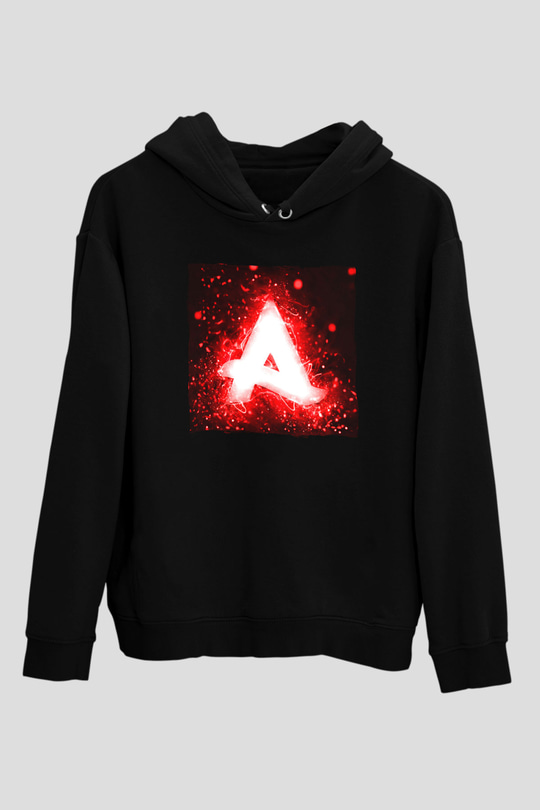 Afrojack Siyah Unisex Kapüşonlu Sweatshirt
