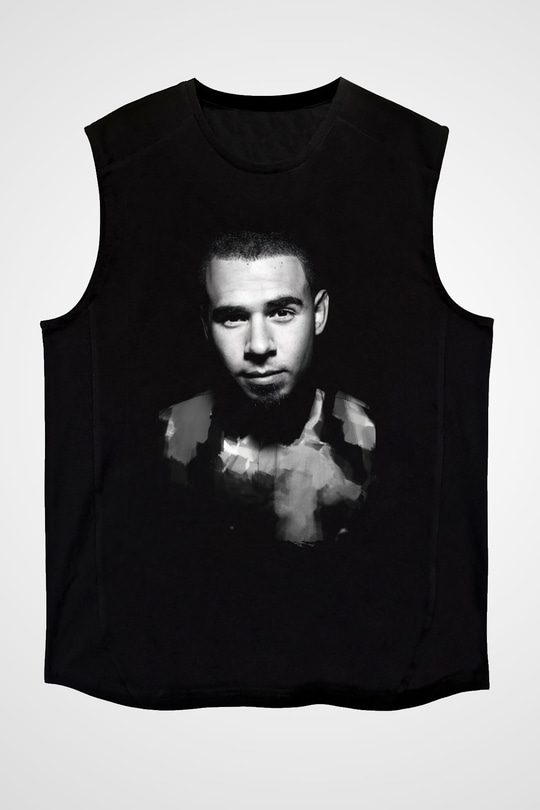 Afrojack Siyah Unisex Kolsuz Tişört